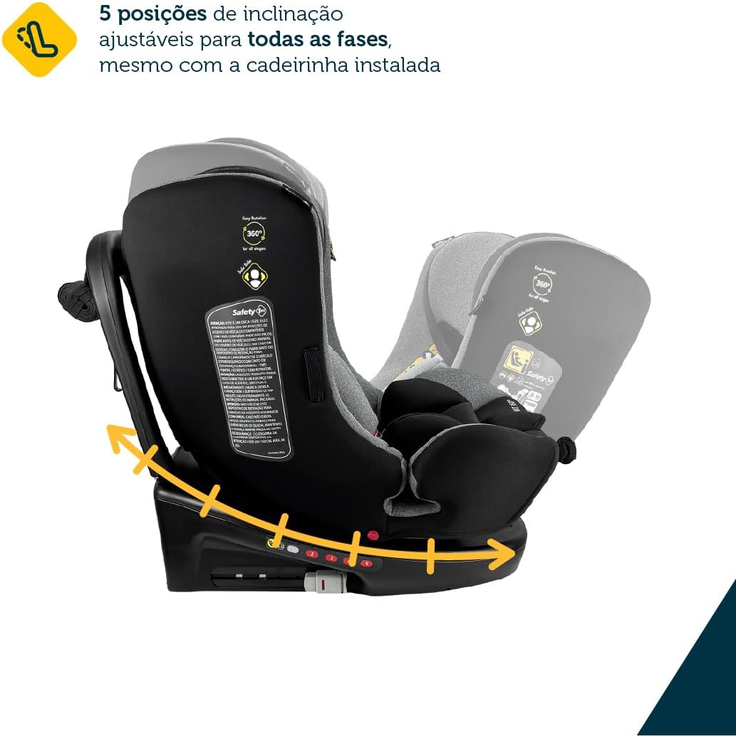 Cadeirinha para Auto Giro 360 Graus Isofix 0 a 36kg — foto 5