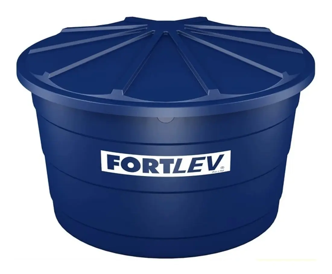 Caixa d'água 3000L Fortlev Polietileno Vertical Azul — foto 2