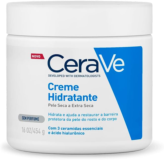 CeraVe Creme Hidratante Corporal 453g - Para Pele Seca a Extra Seca