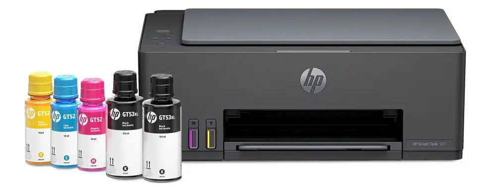 Impressora Multifuncional HP Smart Tank 581 Colorida USB e Wi-Fi