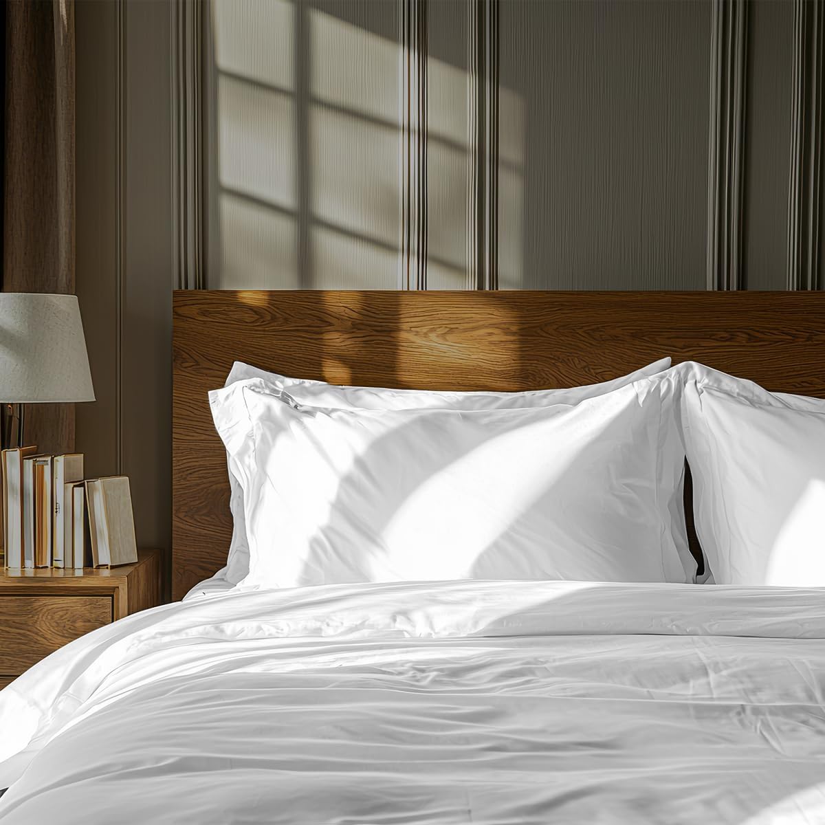 Jogo de Cama Casa di Valle 4 Peças Percal 400 Fios Branco Solteiro