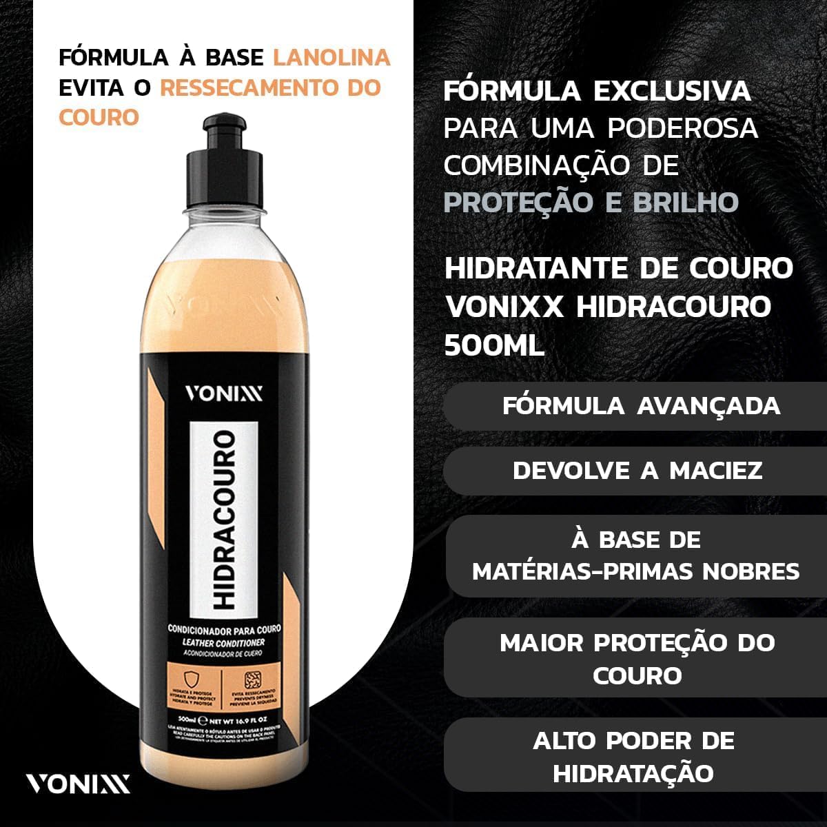 Kit Vonixx Higicouro e Hidracouro para Couro Automotivo — foto 5