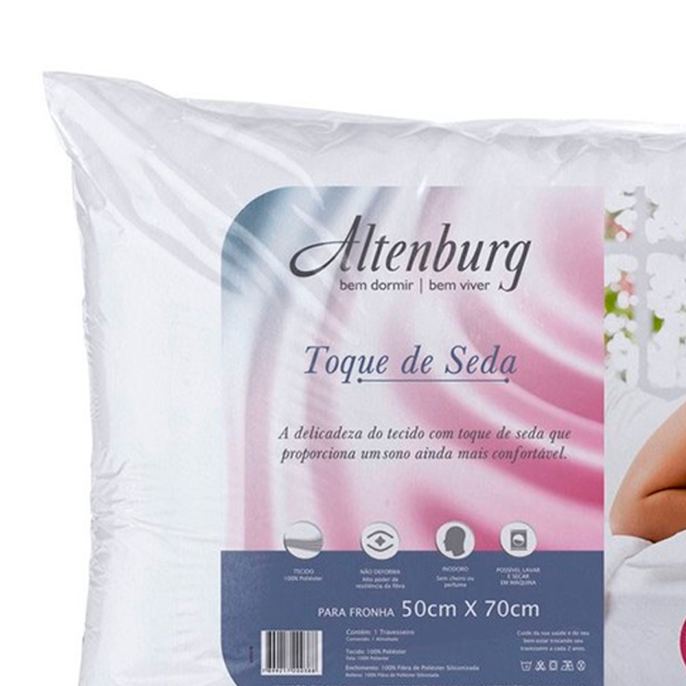 Travesseiro Altenburg Toque de Seda Suporte Macio — foto 3