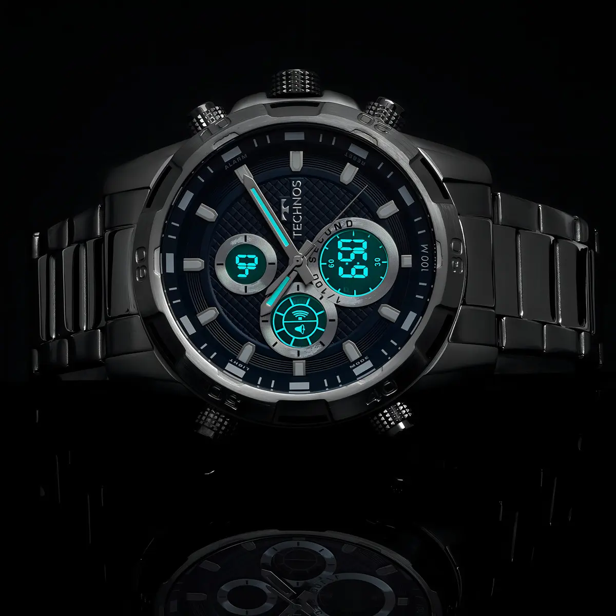Relógio Technos Masculino Ts Digiana Prata - Bj4060aa/1a — foto 4