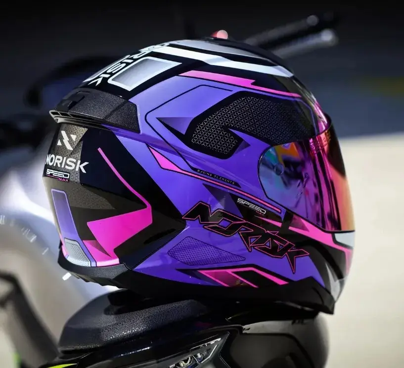 Capacete Integral Norisk Razor SpeedMax Roxo/Rosa — foto 5