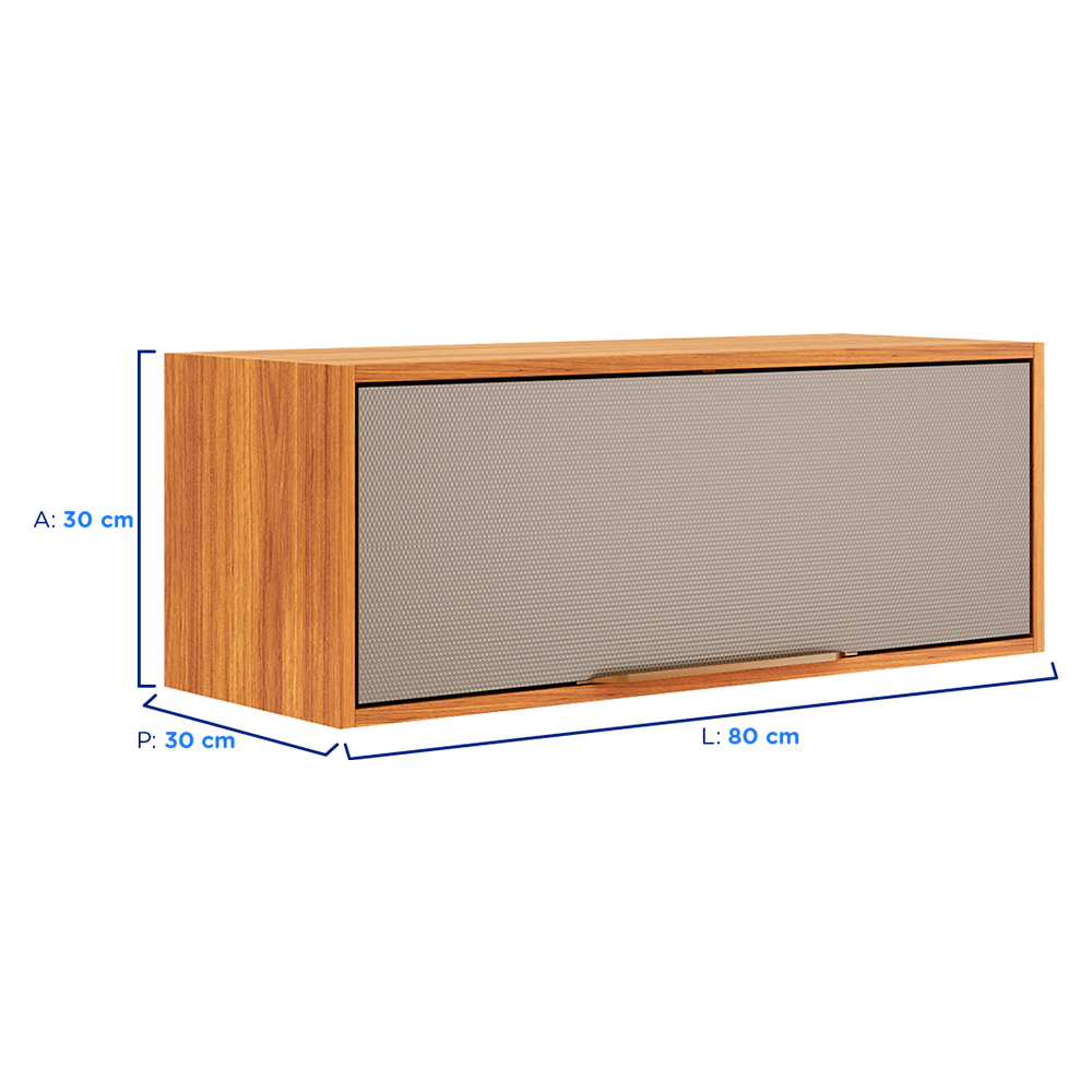 Armário Aéreo 80cm 1 Porta Plena Demóbile — foto 3