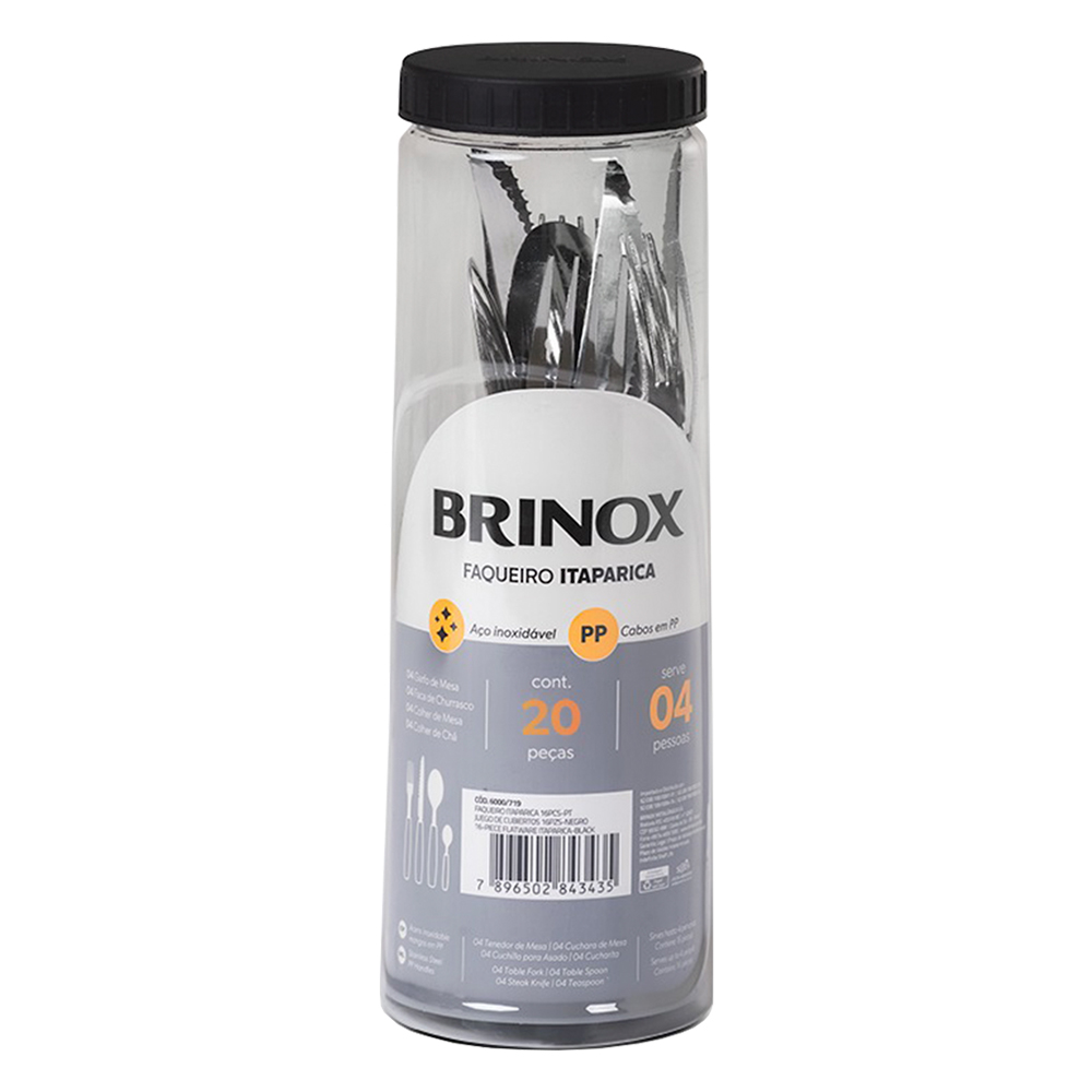 Faqueiro 20 Peças Brinox Aço Inox — foto 5