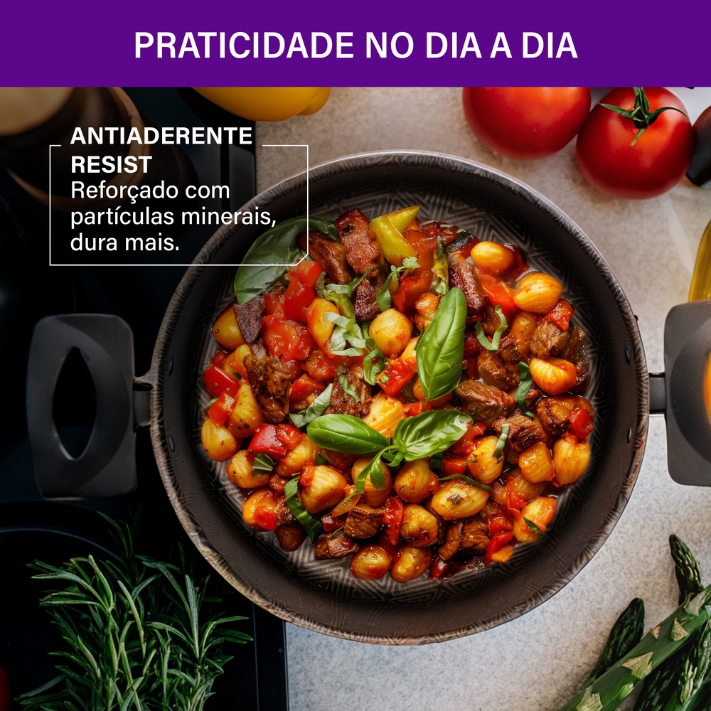 Jogo de Panelas Rochedo Antiaderente 5 Peças Facilita — foto 6