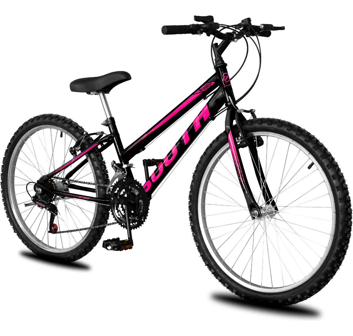 Bicicleta Aro 26 Laranja e Rosa — foto 3