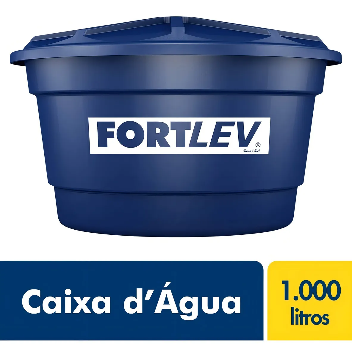 Caixa D água Fortlev 1000l Azul Vertical — foto 3