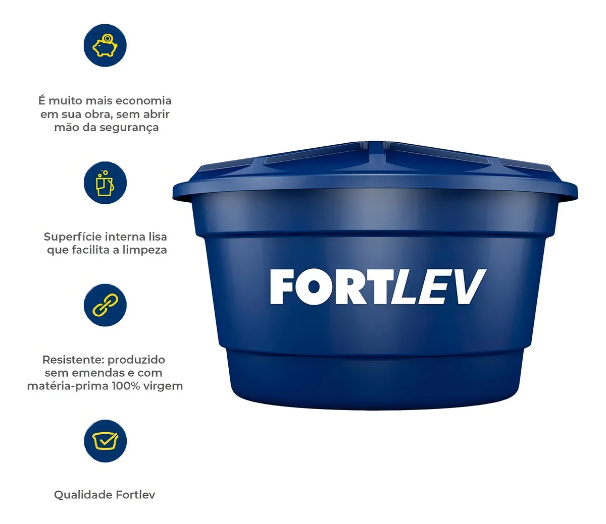 Caixa D água Fortlev Vertical Polietileno 500 Litros — foto 3