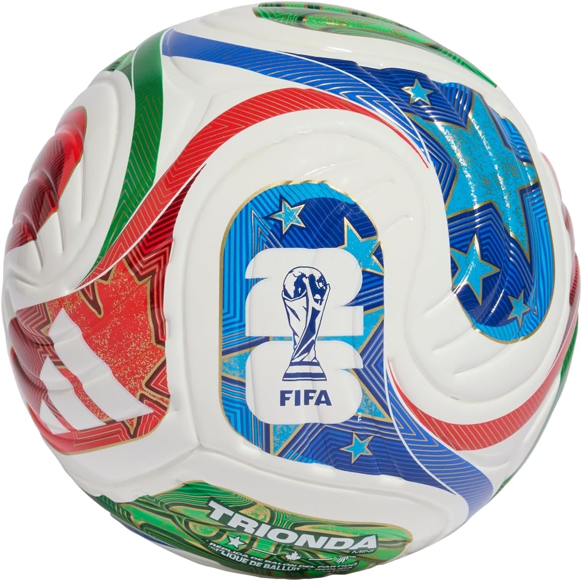 Mini Bola Adidas Trionda FIFA 2026 - Compacta e Durável
