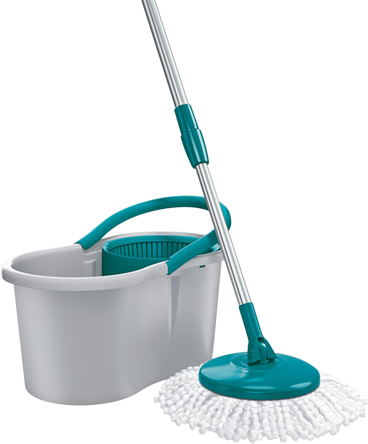 Mop Giratório Fit Flash Limp com Balde e Sistema de Centrifugação