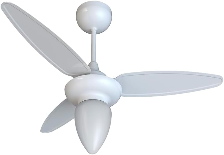 Ventisol Ventilador de Teto Wind BR 3P Injetado Branco com Controle Remoto Inverter Bivolt